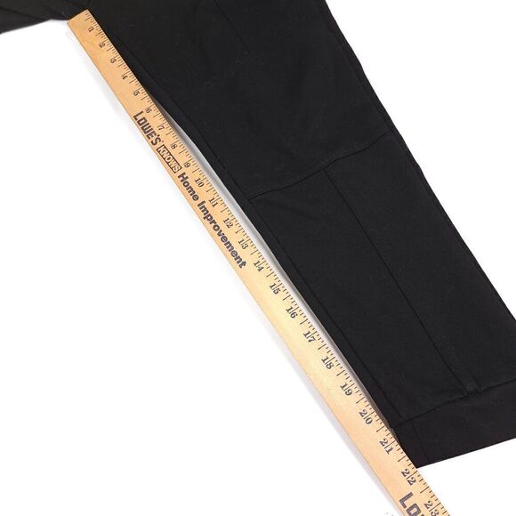 ZARA High Rise Ankle Cropped Seamed Jogger Active Pants Womens Medium Black - Picture 4 of 7